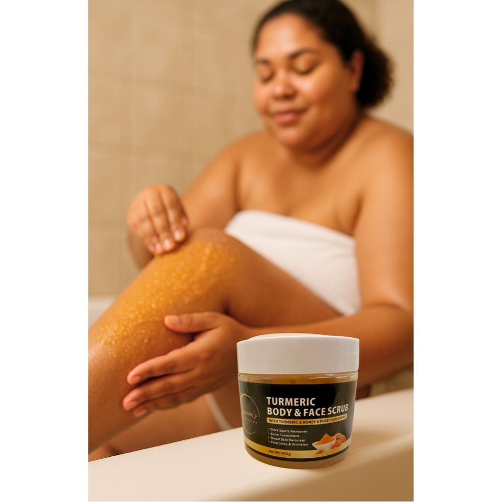 2 Turmeric Honey & Aloe Vera Body Scrub‎